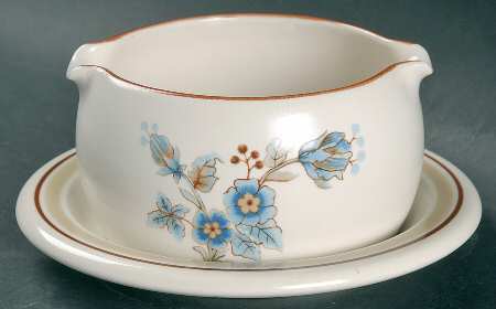 Peonies Gravy Boat & Underplate