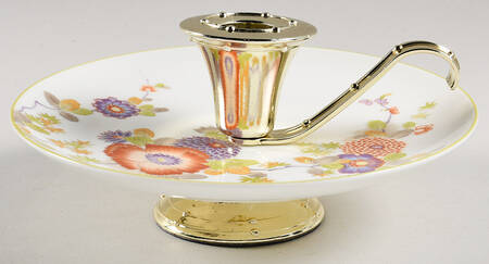 Peony (A6051, Bone China) 3"- 3 1/4" Candleholder (BB) HC