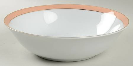 Pearl Peach 9" Round Vegetable Bowl
