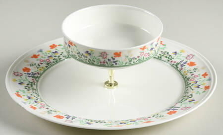 Petit Point 3 1/4"-3 7/8" Chip & Dip/Veg Set 2 Pce (DP/FR) HC