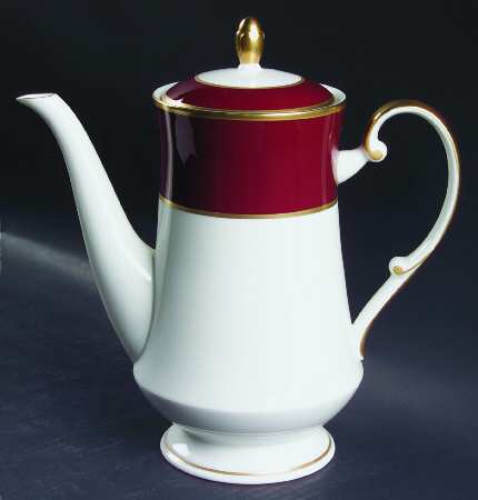 Persian Red Coffee Pot & Lid