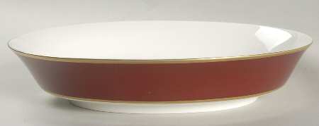 Persian Red 10" Oval Vegetable Bowl