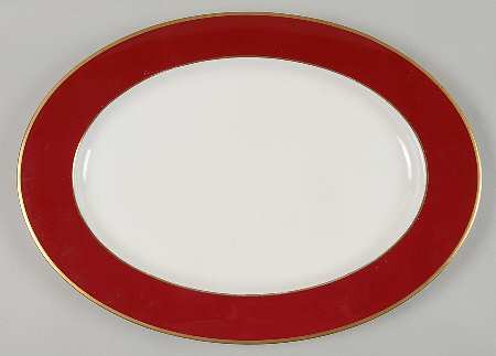 Persian Red 17" Oval Serving Platter