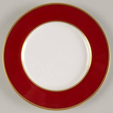 Persian Red Bread & Butter Plate