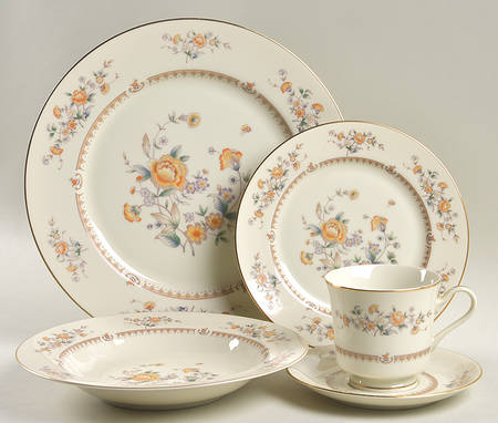 Peony Rose 5 Piece Place Setting