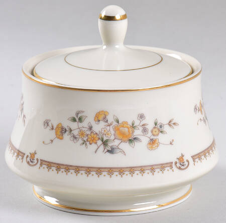 Peony Rose Sugar Bowl & Lid