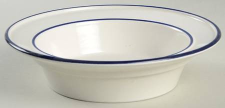 Perspective Navy Blue Rim Soup Bowl