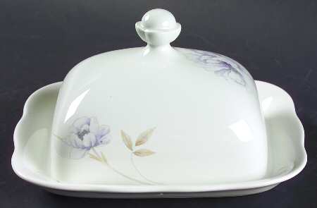 Peony Splendor Rectangular Covered Butter