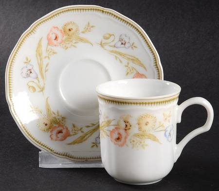 Petite Flat Demitasse Cup & Saucer Set