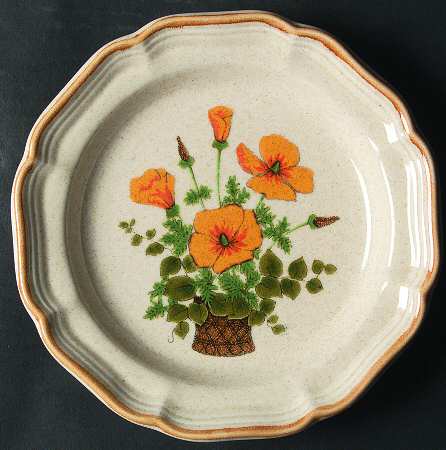 Petunias Salad Plate