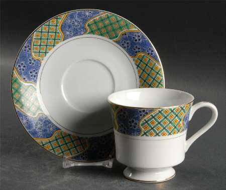 Phoenix Footed Cup & Saucer Set