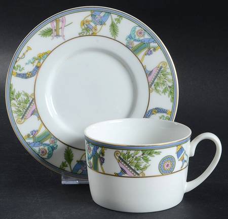 Phoenician Palace Flat Cup & Saucer Set