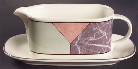 Piazza Gravy Boat & Underplate (Relish/Butter)