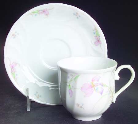 Pink Beauty Flat Cup & Saucer Set