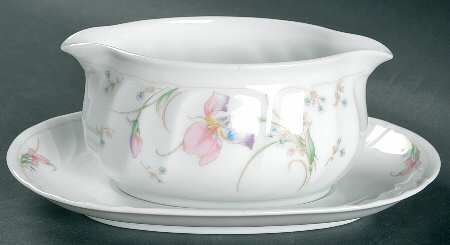 Pink Beauty Gravy Boat & Underplate