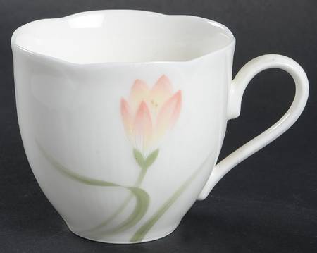 Pink Crocus Flat Cup