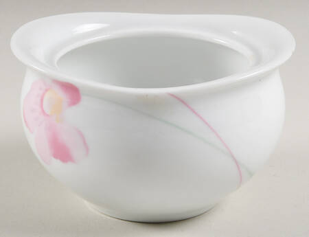 Pink Hibiscus Sugar Bowl No Lid