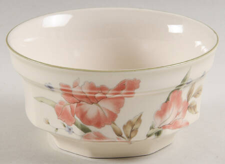 Pink Iris Fruit/Dessert (Sauce) Bowl