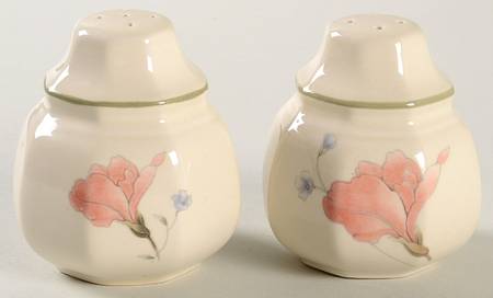 Pink Iris Salt & Pepper Set
