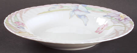 Pink Melody Large Rim Soup Bowl