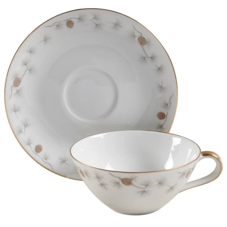 Pine Flat Cup & Saucer Set