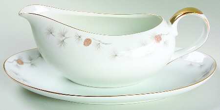 Pine Gravy Boat & Underplate/Relish