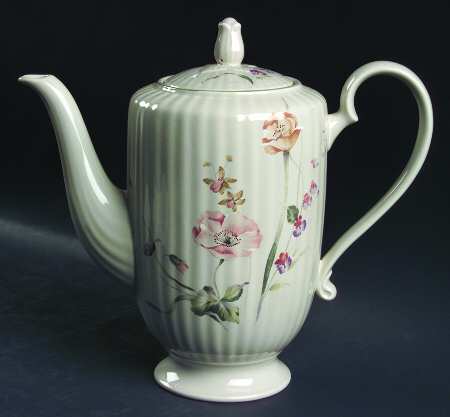 Pink Poppy Coffee Pot & Lid