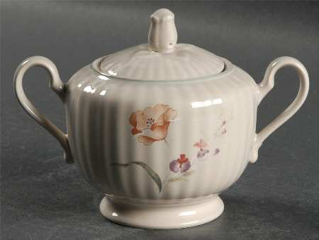 Pink Poppy Sugar Bowl & Lid