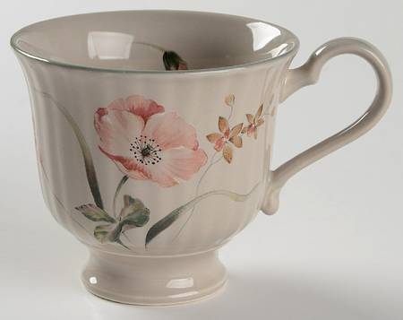 Pink Poppy Footed Cup