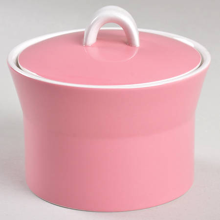 Pink Ribbon Sugar Bowl & Lid