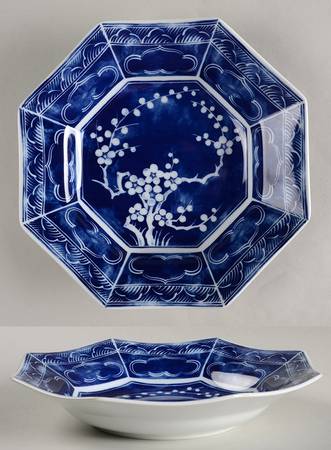 Plum Blossom Large Rim Soup Bowl