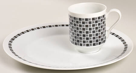 Polka Snack Plate & Cup Set