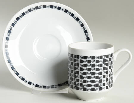Polka Flat Cup & Saucer Set