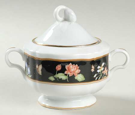 Pompadour Sugar Bowl & Lid