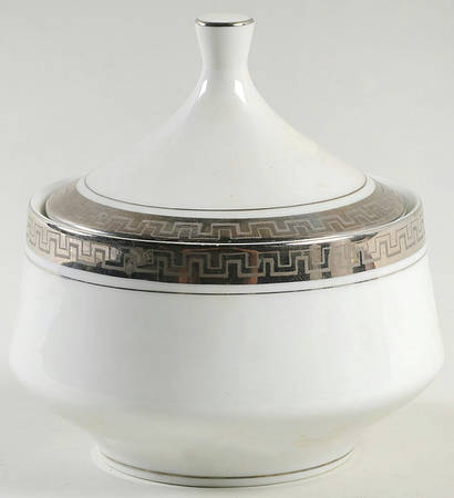 Pompeian Sugar Bowl & Lid