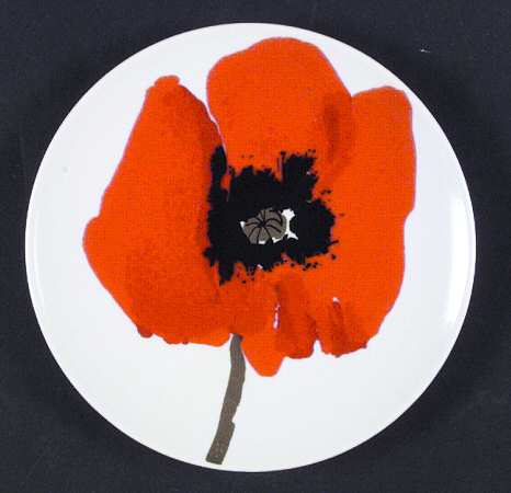 Poppy Salad Plate