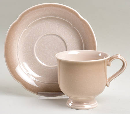Poppies Footed Cup & Saucer Set