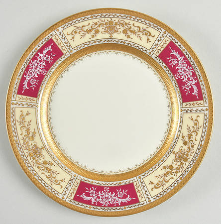 Pompadour Ruby Salad Plate