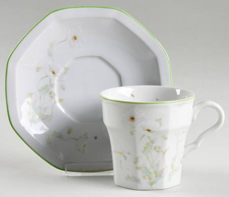 Poppy Sunday Flat Cup & Saucer Set