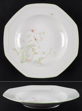Poppy Sunday Large Rim Soup Bowl