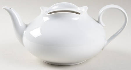 Porcelain White Teapot No Lid
