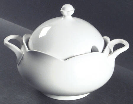Porcelain White Tureen &  Lid