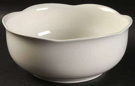 Porcelain White 7" Round Vegetable Bowl