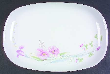 Pretty Bouquet 15" Oval Serving Platter