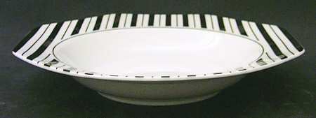 Preppie Black Rim Soup Bowl