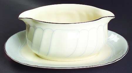 Precious Blue Gravy Boat & Underplate