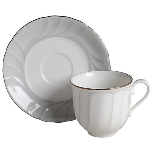 Prelude Flat Cup & Saucer Set