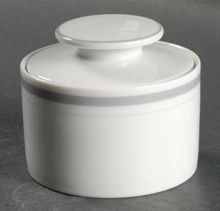 Preppie Grey Sugar Bowl & Lid