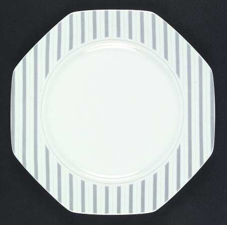 Preppie Grey Dinner Plate