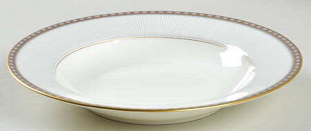 Precious Gold Rim Soup Bowl